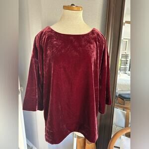 Soft Surroundings boxy top, size large